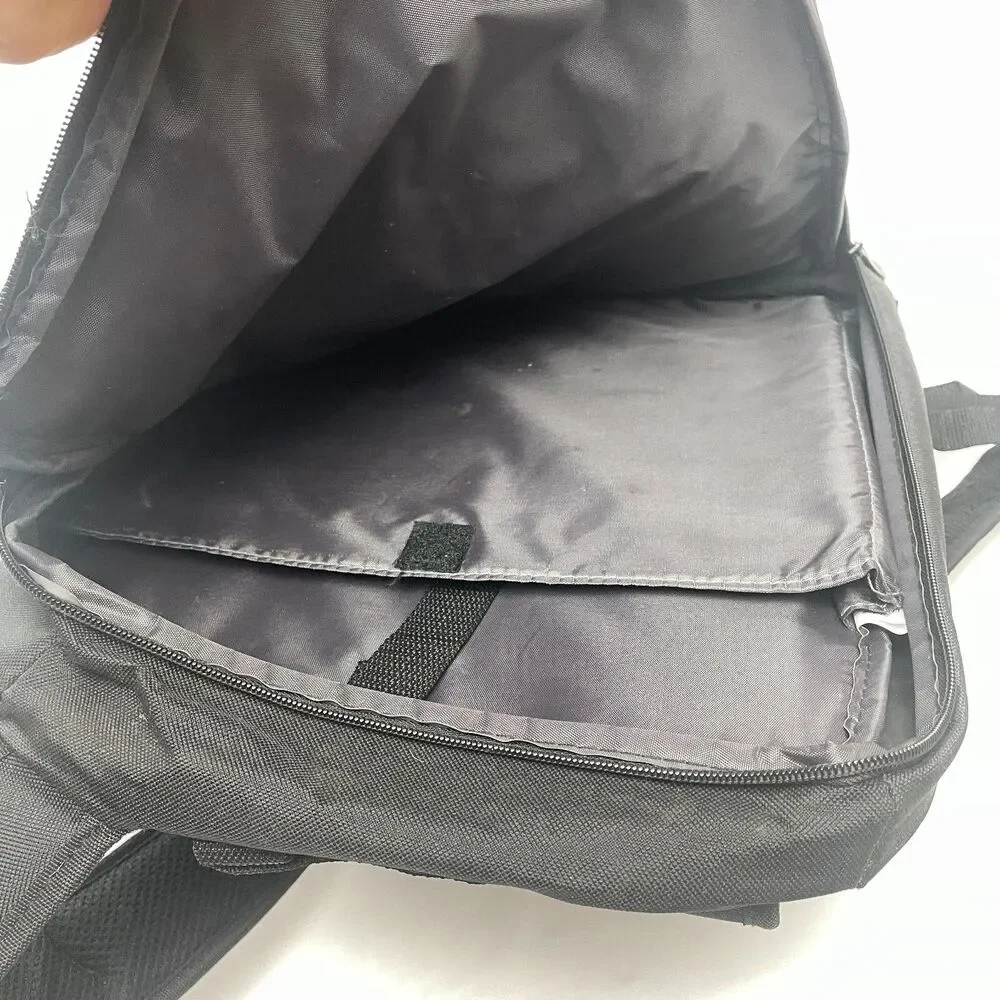 Lorell Laptop Backpack 17x14 Black Zip Pockets Straps Gaming Work Casual Adult